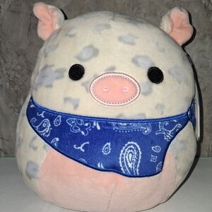 Squishmallows 8" ROSIE the Pig With Blue Bandana KellyToy 2021 NWT!